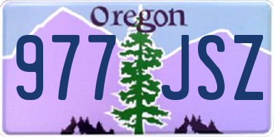 OR license plate 977JSZ
