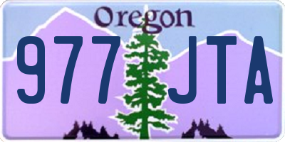 OR license plate 977JTA