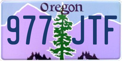 OR license plate 977JTF