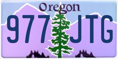 OR license plate 977JTG