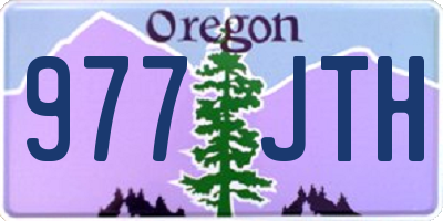 OR license plate 977JTH