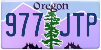 OR license plate 977JTP
