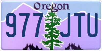 OR license plate 977JTU