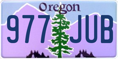 OR license plate 977JUB