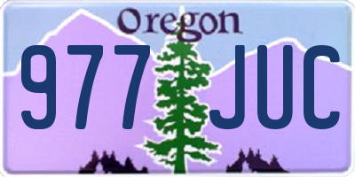 OR license plate 977JUC