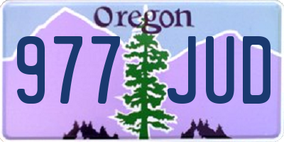 OR license plate 977JUD