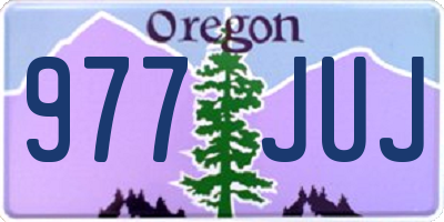 OR license plate 977JUJ