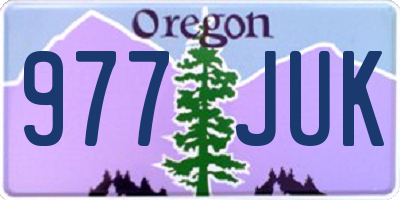 OR license plate 977JUK