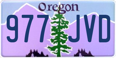 OR license plate 977JVD