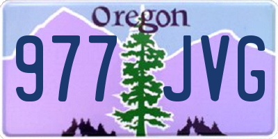 OR license plate 977JVG