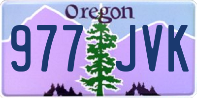 OR license plate 977JVK