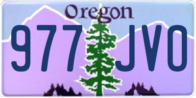 OR license plate 977JVO