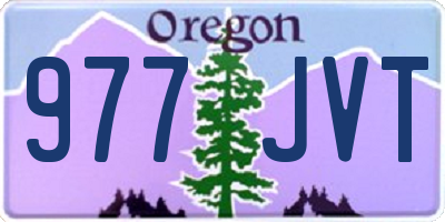 OR license plate 977JVT