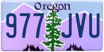 OR license plate 977JVU