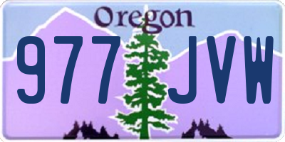 OR license plate 977JVW