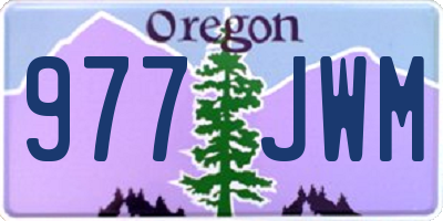 OR license plate 977JWM