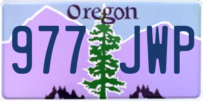 OR license plate 977JWP