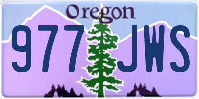 OR license plate 977JWS