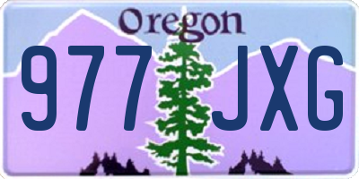 OR license plate 977JXG