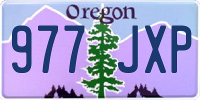 OR license plate 977JXP