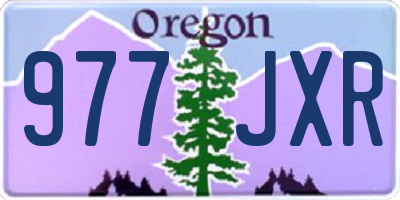 OR license plate 977JXR