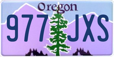 OR license plate 977JXS