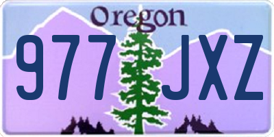 OR license plate 977JXZ