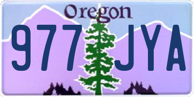OR license plate 977JYA