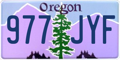 OR license plate 977JYF