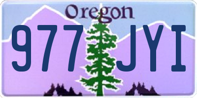OR license plate 977JYI
