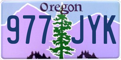 OR license plate 977JYK