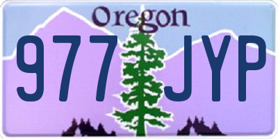 OR license plate 977JYP