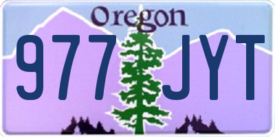 OR license plate 977JYT