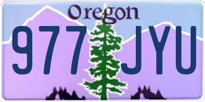 OR license plate 977JYU