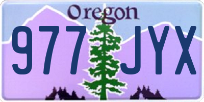 OR license plate 977JYX