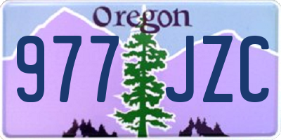 OR license plate 977JZC