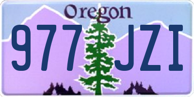 OR license plate 977JZI