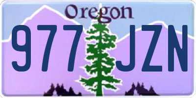 OR license plate 977JZN