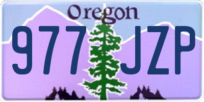 OR license plate 977JZP