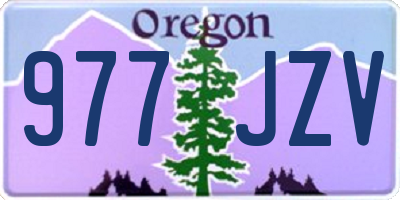 OR license plate 977JZV