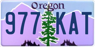 OR license plate 977KAT