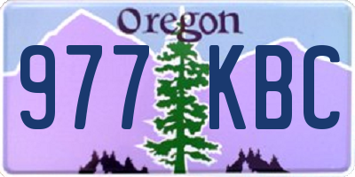 OR license plate 977KBC