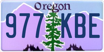 OR license plate 977KBE