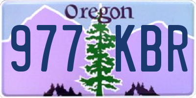OR license plate 977KBR