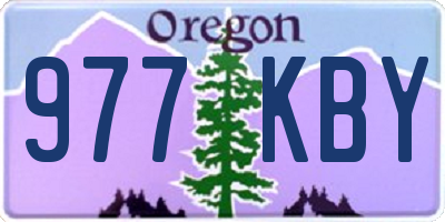 OR license plate 977KBY