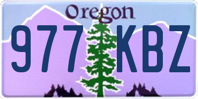 OR license plate 977KBZ