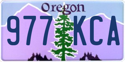 OR license plate 977KCA