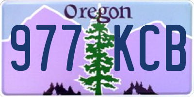 OR license plate 977KCB