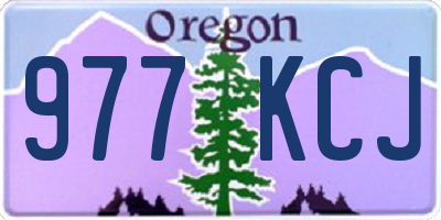 OR license plate 977KCJ