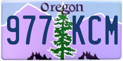 OR license plate 977KCM